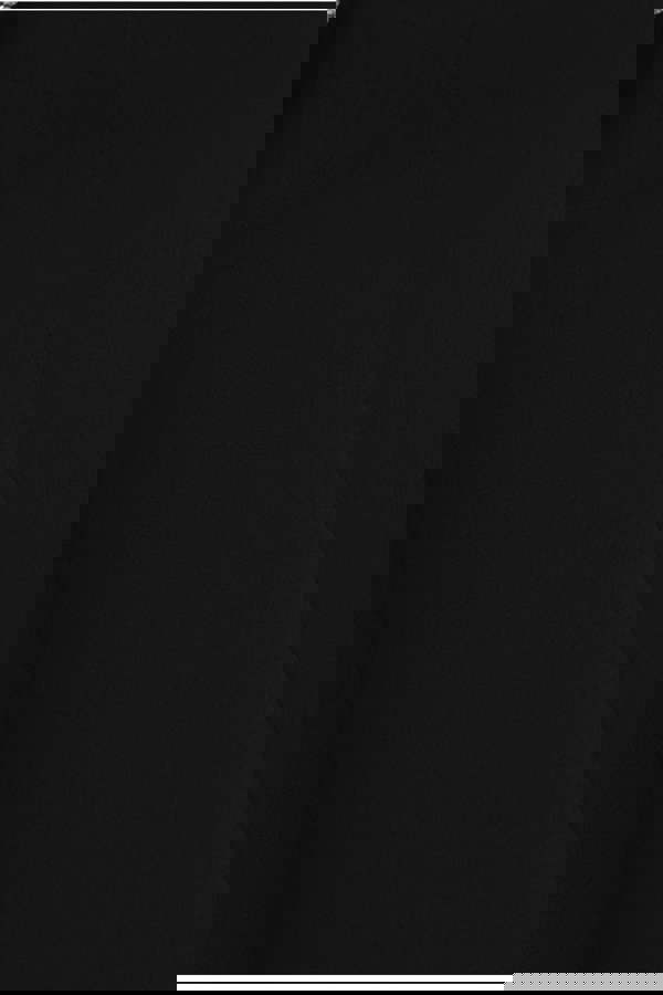 Diamante Embellished Neck A-Line Midi Dress - Black DR4599