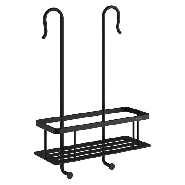 Matt black shower basket for shower mixer