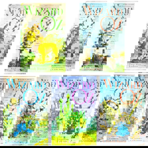 The Complete Collection Wizard of OZ Series 5 Books Collection Box Set By L. Frank Baum (3 in 1 Book) - Timeless Must-Read Childrens Fantasy Classics