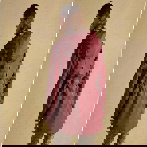 Joules Joules PORTWELL Waterproof Hoodie Raincoat With Adjustable Waist Oxblood