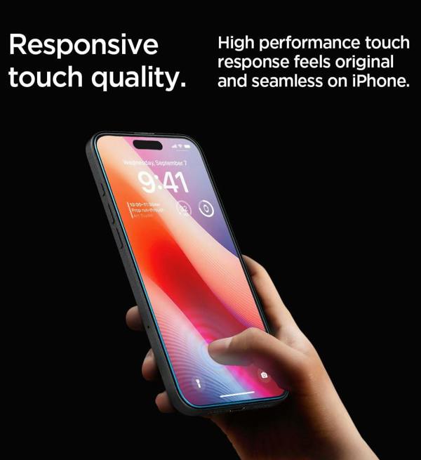 Spigen Glastr EZ Fit HD Screen Protector for iPhone 16 Pro 6.3" 1 Pack - AGL07935