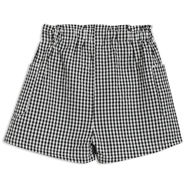 Mini Cuddles Baby Girls Gingham 2pc Set, Black & White