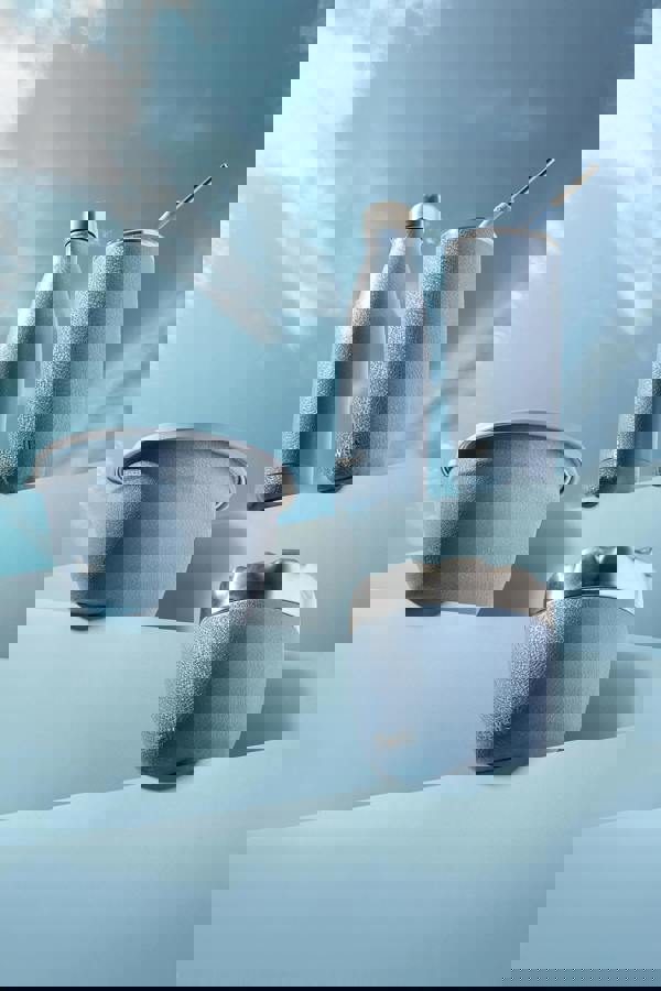 S'well Desert Sky Blue Water Bottle, Stainless Steel, Copper, Insulated, 500ml