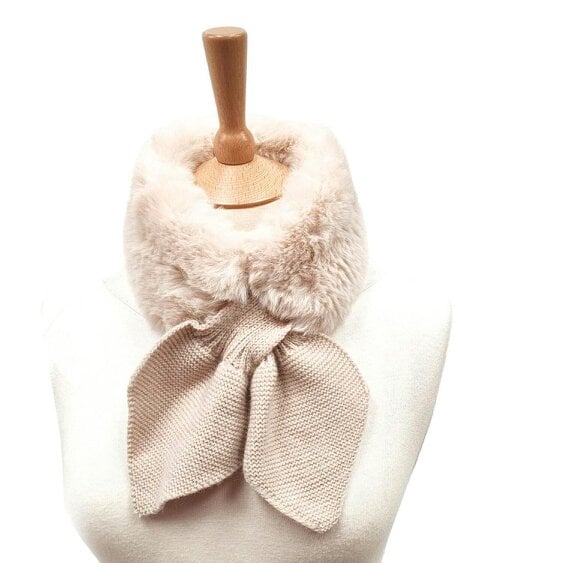 Scotts of Stow Ladies Faux Fur Collar with Tie Cream