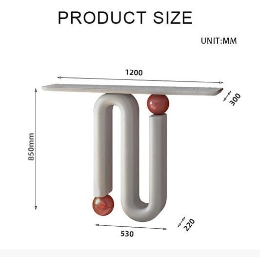 Roma Console Table with console table and mirror