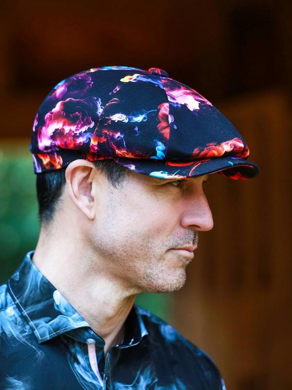 Smoke Printed BUTTON - TOP Cap - Claudio Lugli Shirts