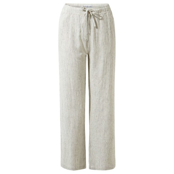 Craghoppers Women's Linah Striped Lounge Pants - Cool White/Navy