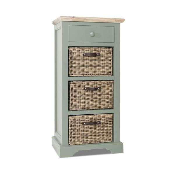 Statement Furniture Florence Tallboy with Drawer and 3 Storage Baskets