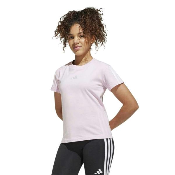 Adidas Childrens/Kids Essentials T-Shirt - Pink/White - 