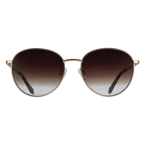 Quay Sunglasses Loop Me In 47790 Gold Brown Gradient