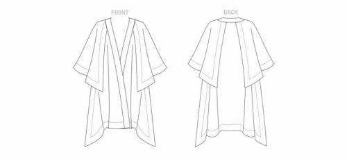 Vogue Sewing Pattern 1818, Capes for Women, A (XS-S-M-L-XL-XXL) - Intermediate