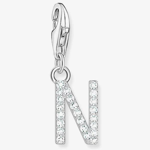 THOMAS SABO Silver Cubic Zirconia Letter N Charm 1951-051-14