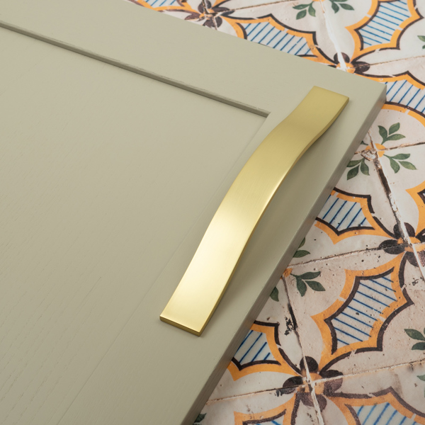 Handle & Home 160mm Brushed Brass Strap Handle