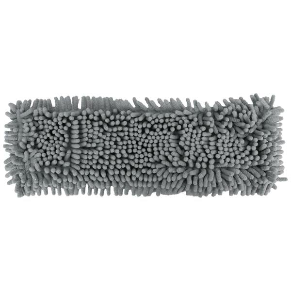 JVL Extendable Chenille Mop With 2 Replacement Heads - Grey