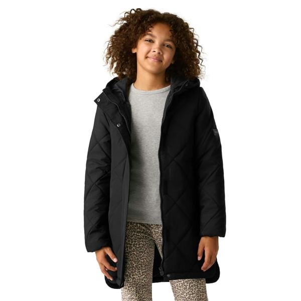 Regatta Childrens/Kids Elryse Quilted Padded Jacket - Black - 