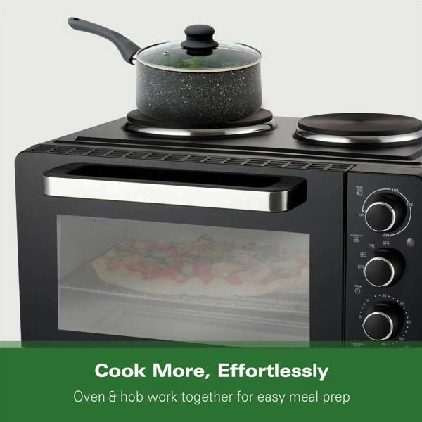 Hamilton Beach 28L Mini Oven with Double Hotplate - Hamilton Beach UK