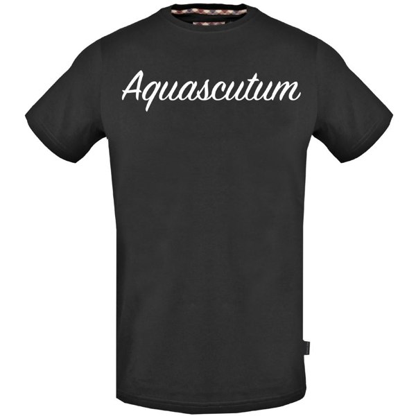 Aquascutum Signature Logo T-Shirt - Black