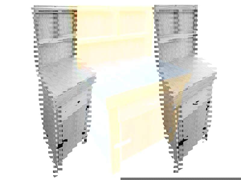 Wooden MDF Top Storage Workbench (V.4) – Sturdy Tool Cabinet with Lockable Cupboard, Drawers and Back Panel, Ideal for Garages, Workshops, and Studios