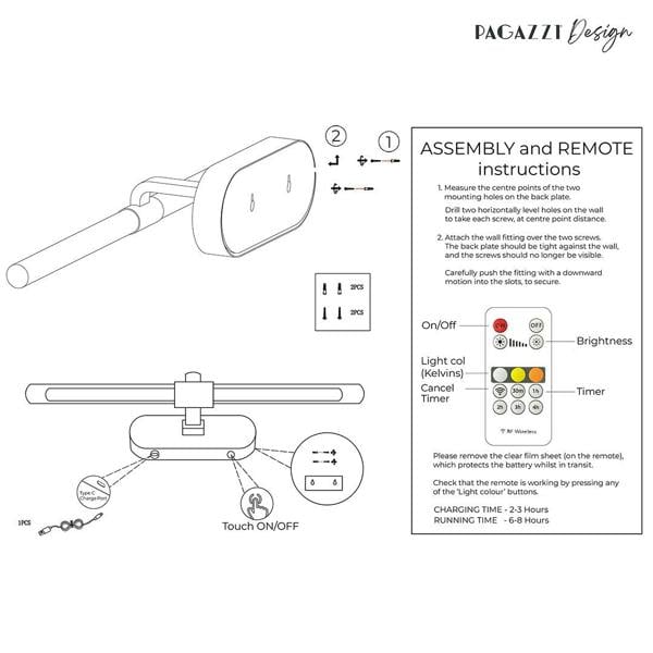 Pagazzi Lighting Jana Satin Brass Magnetic LED Picture Light