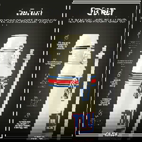 ION8 NFL x ION8 Insulated Steel Water Bottle, NFL Giants, 750ml (24oz)