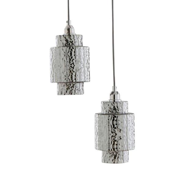 Pagazzi Lighting Evelle 5-Light Chrome Cascading Pendant