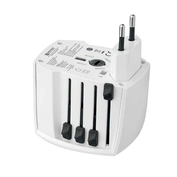 MidOcean Skross Pro Universal Travel Adapter - White - 