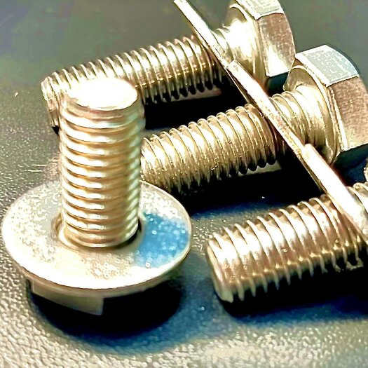 Fixaball M18 Hex Set Screw Bolt Washer A2 304 Stainless