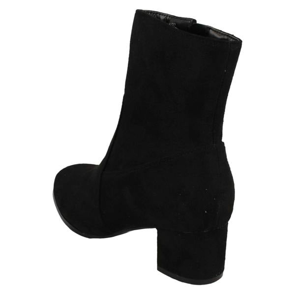 Spot On Ladies Spot On Wide Fit Ankle Boots F51086