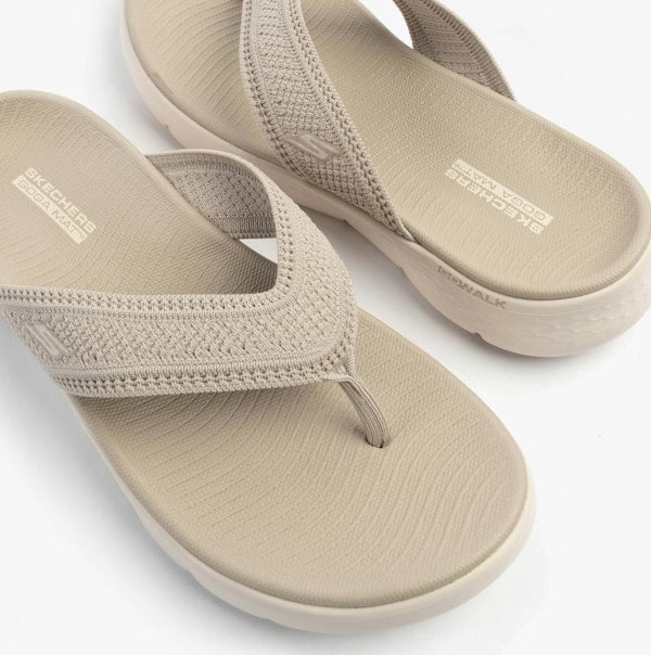 Skechers GO WALK FLEX SANDAL - HOLLY Womens Sandals Taupe