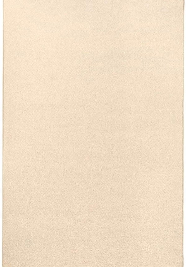 Modern Plain Cream Rug – Soft Short Pile