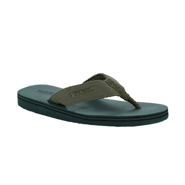 Regatta Mens Rico Flip Flops - Sea Pine/Ivy Moss