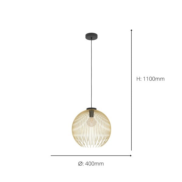 EGLO Venezuela Gold Steel Pendant Light