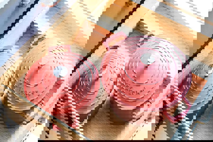 MasterClass Cast Aluminium Red Casserole Dish, 2.5L