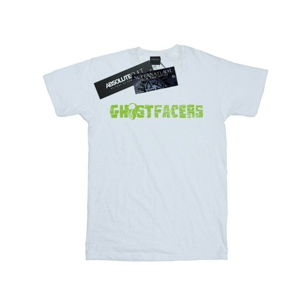 Supernatural Mens Ghostfacers Logo T-Shirt - White