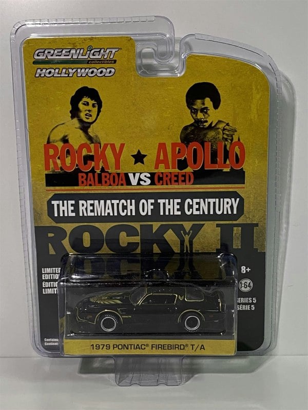 rocky ii balboa vs creed 1979 pontiac firebird t/a 1:64 greenlight 44650c