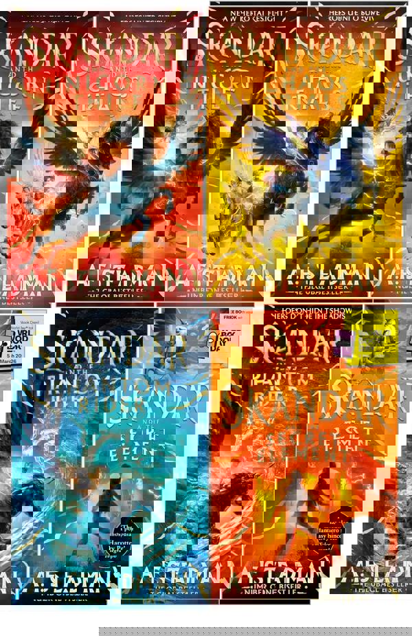 Skandar Series 4 Books Collection Set by A. F. Steadman (Chaos Trials, Unicorn Thief, Phantom Rider, Secret Element: World Book Day)