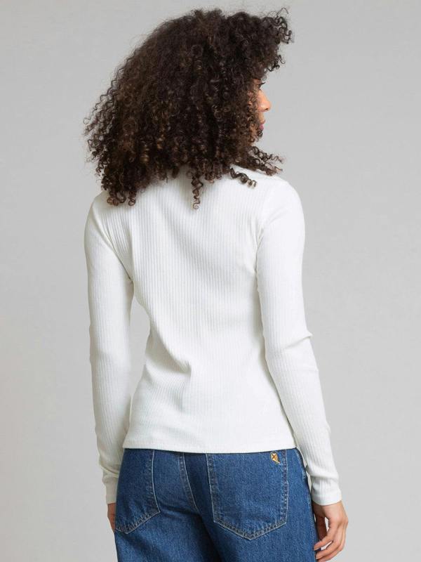 Kite Womens Organic Portesham Ribbed Jersey T-Shirt Off-White