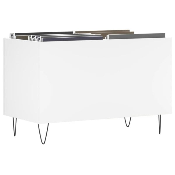 Berkfield Record Cabinet White 74.5x38x48 cm Engineered Wood