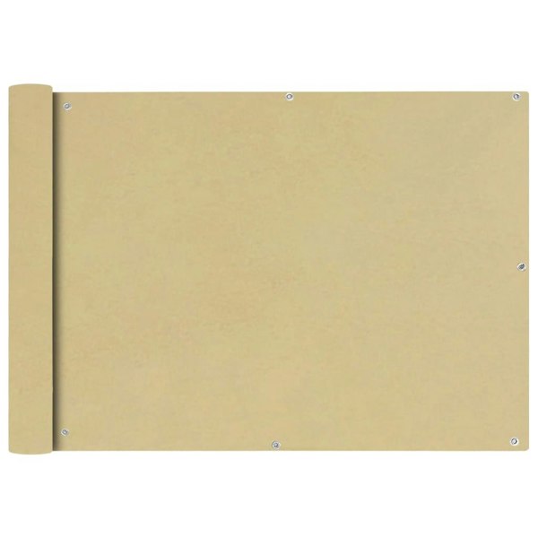Berkfield Balcony Screen Oxford Fabric 75x600 cm Beige