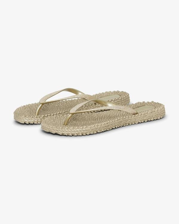 Ilse Jacobsen Cheerful Glitter Womens Flip Flops - Platin 780