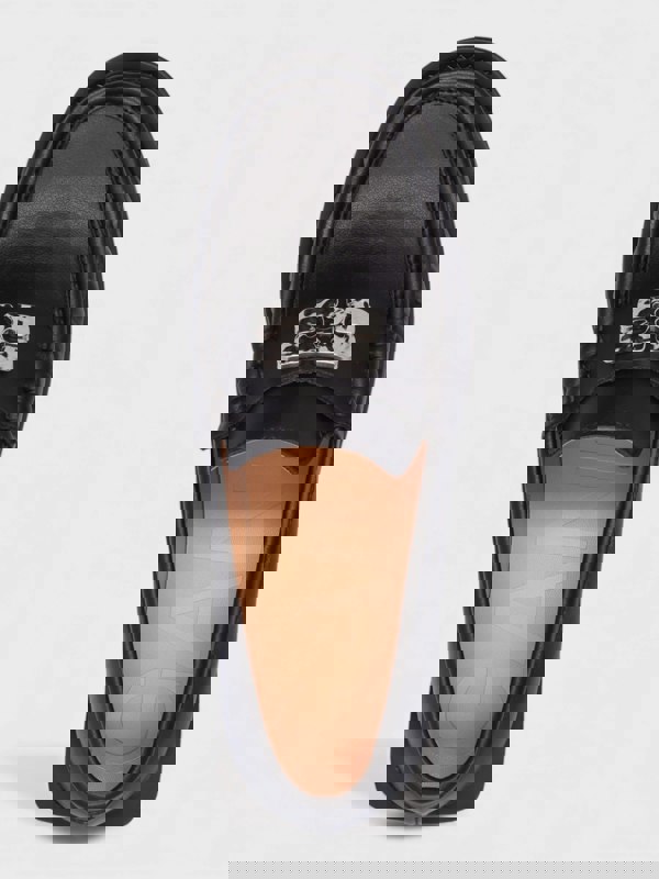 Ganni Butterfly Logo Loafers Black