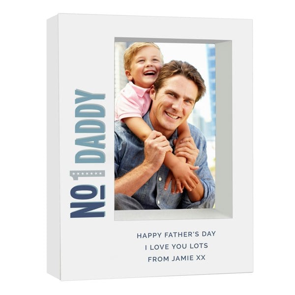 Personalised Memento Company Personalised No.1 5x7 Box Photo Frame