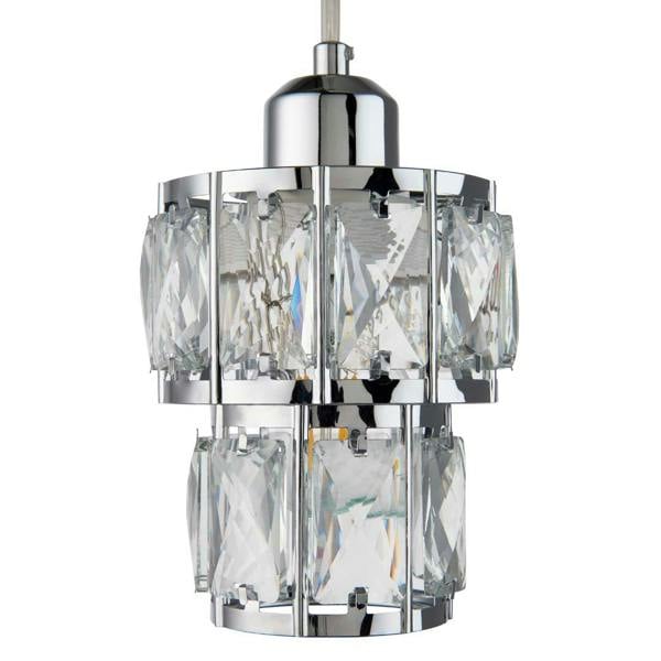 Pagazzi Lighting Darla Small Chrome Ceiling Light Pendant