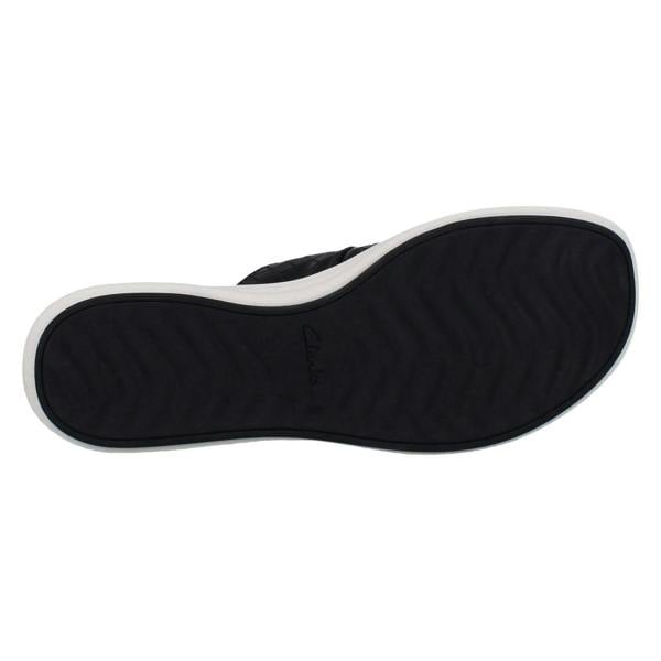 Clarks Ladies Clarks Cloudsteppers Woven Mule Sandals Drift Buckle