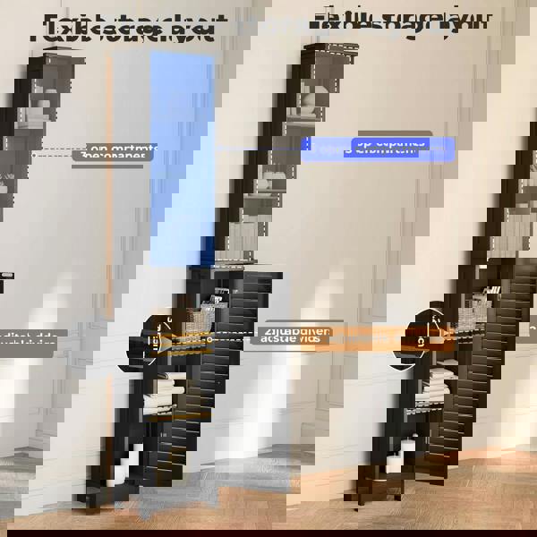 Levede Tall Bathroom Cabinet Freestanding Slim Bathroom Storage Cupboard Unit