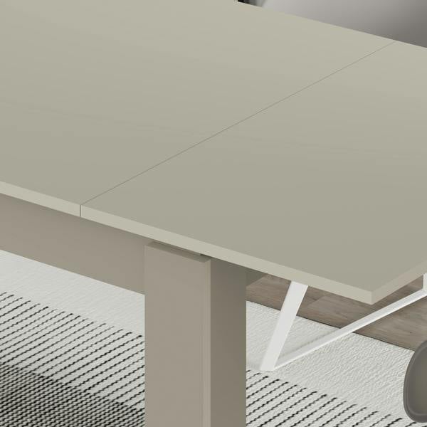 Decortie Tolmen Dining Table Rectangular Extendable Table for 4 Seater Contemporary Kitchen Table 120Wcm Living Room