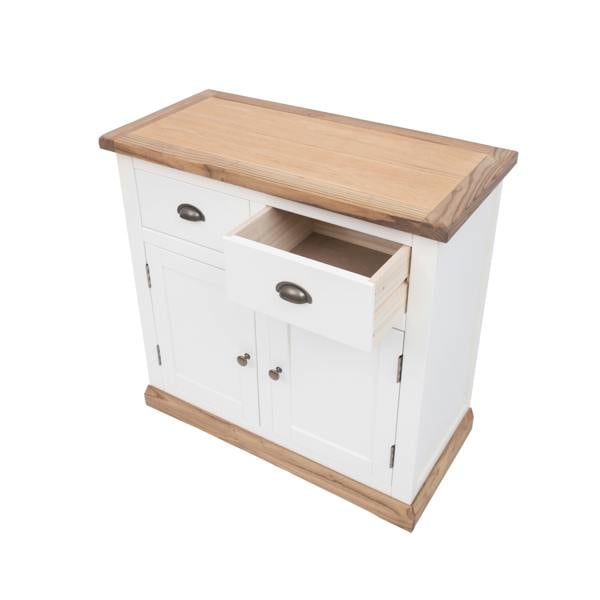 Cabinet Bits Tropea Off White 2 Drawer 2 Door Sideboard Brass Cup Handle