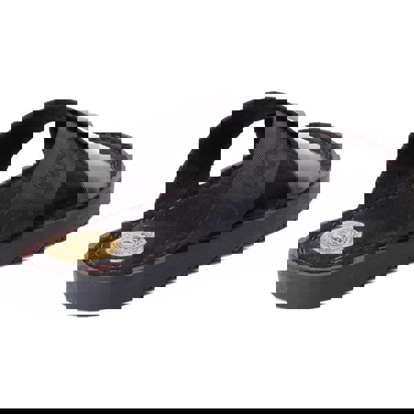 Base London Webb Leather Men's Black Sandals