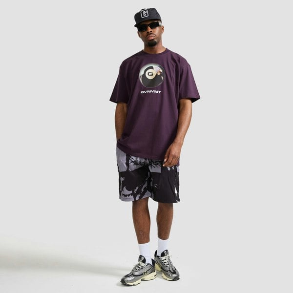 GVNMNT Clothing Co 8 Ball Tee - Plum