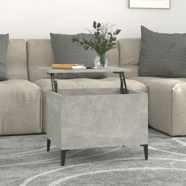 Berkfield Coffee Table Concrete Grey 60x44.5x45 cm Engineered Wood